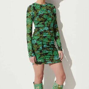 RACHEL COMEY‎ Gant Floral Ruched Mini Dress Medium